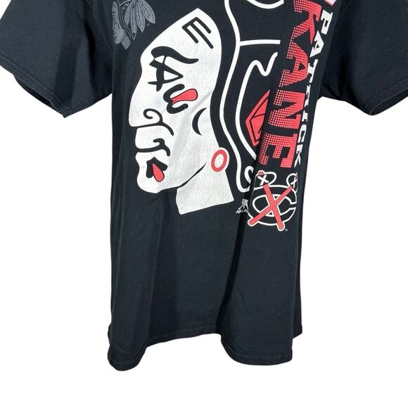 Vintage Chicago Blackhawks Black Short Sleeve Graphic T-shirt Size L Crew Neck - Picture 3 of 7